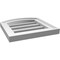Ekena Millwork Arch Top Surface Mount PVC Gable Vent: Non-Functional, w/2"W x 1-1/2"P Brickmould Frame, 12"W x 42"H GVPAR12X4202SN - alternate 4